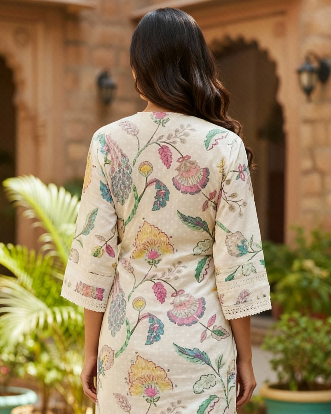 Elegant Block Print Cotton Ethnic Kurta