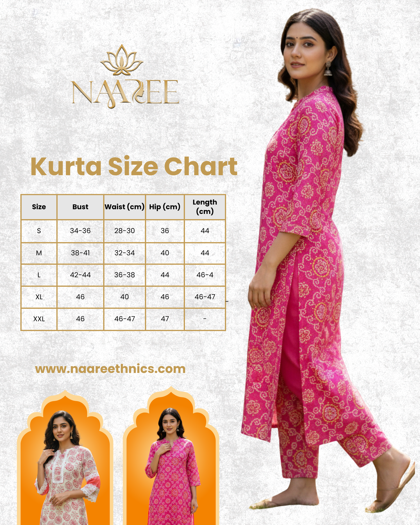 Blush Pink Floral Printed Cotton V-Neck Kurta